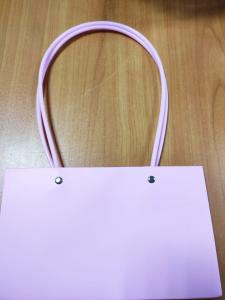 Сумка с пластиковыми ручками 22*10*13,5 см, цвет Фиолетовый